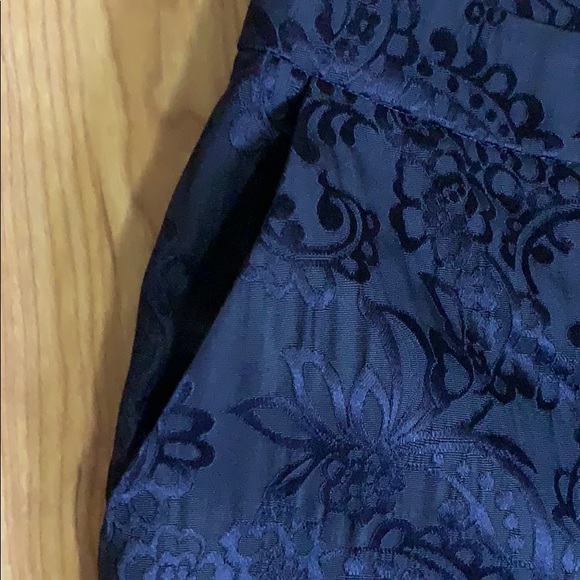 Satin navy cigarette pant - Picture 3 of 4